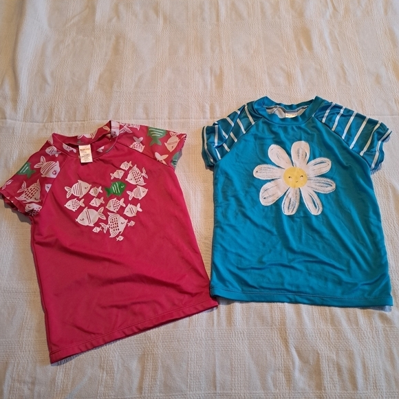 Gymboree girls size 10 2 rash guards - Picture 1 of 5